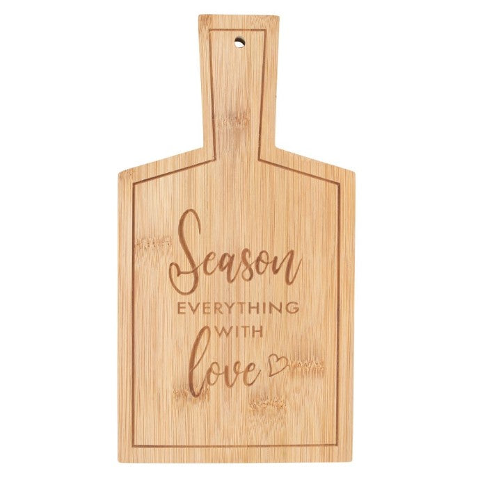 Bamboo Serving Board- Season With Love
