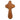Dark Wood Handheld Cross