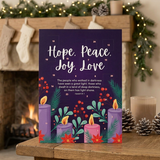 Hope, Peace, Joy, Love Advent Calendar