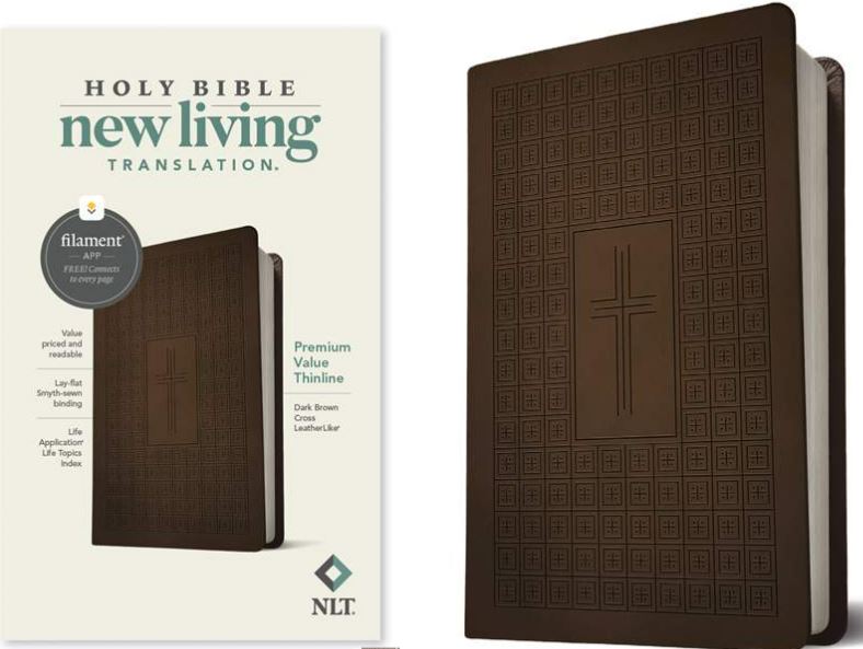 NLT Thinline Bible, Filament Enabled Edition- BROWN