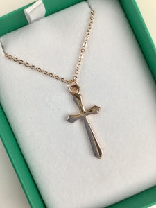 Rose Gold Cross on Chain Code: W0043