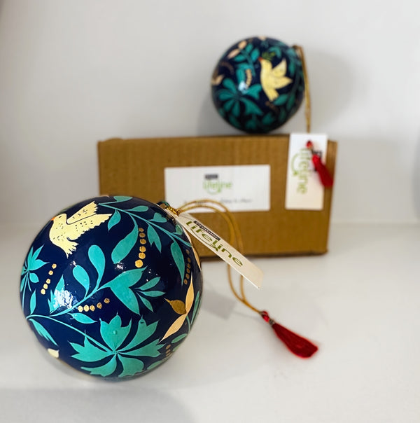 Charity Baubles (pack of 2)  - In aid of Premier Lifeline