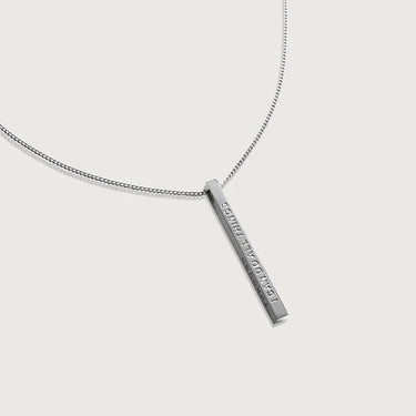 I Can Do All Things Through Christ Bar Necklace - Silver