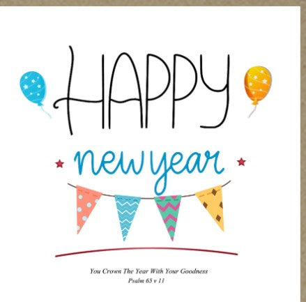 Happy New Year Greetings Card