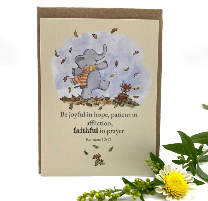 Faithful Elephant Keepsake Card