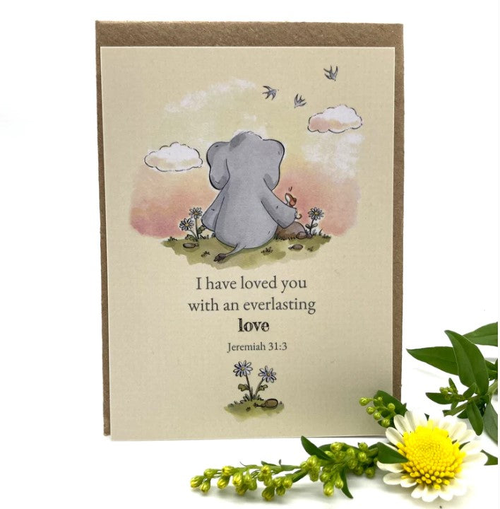 Love Elephant Keepsake Card