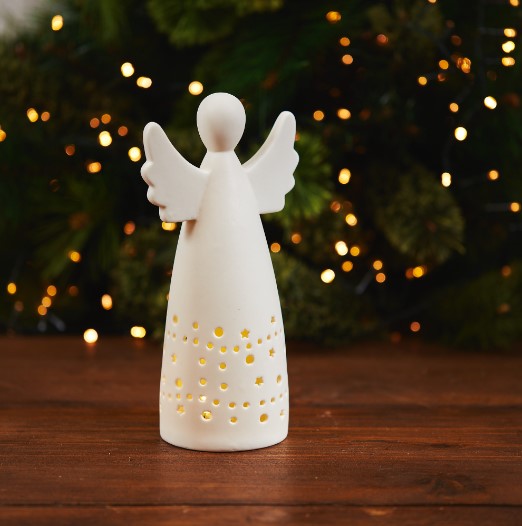 Cut out LED Angel Ornament (Large)