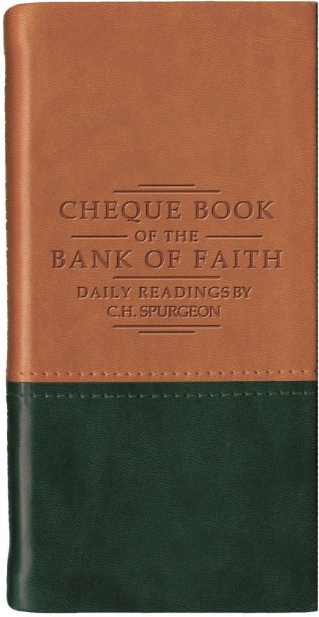 Chequebook of the Bank of Faith Tan/Green by C. H. Spurgeon