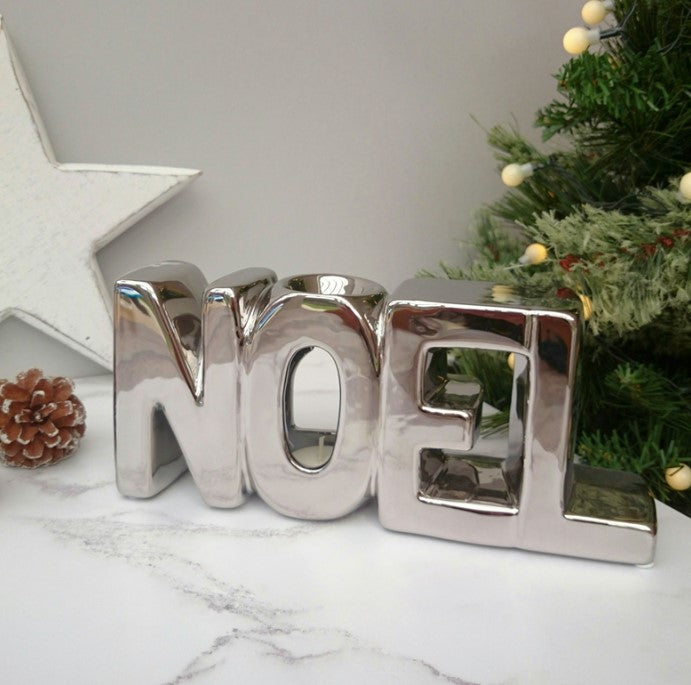 Noel Ceramic Wax Melter- Silver