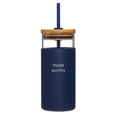 Boxed Glass & Bamboo Tumbler- Made Worthy
