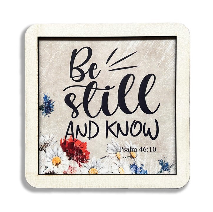 Set of 6 Coasters – Be still and know
