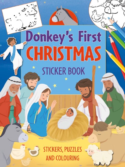 Donkey’s First Christmas Sticker Book