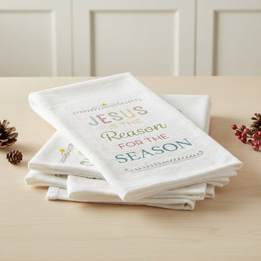 Jesus is the Reason for the Season Tea Towel (Pack of 2)