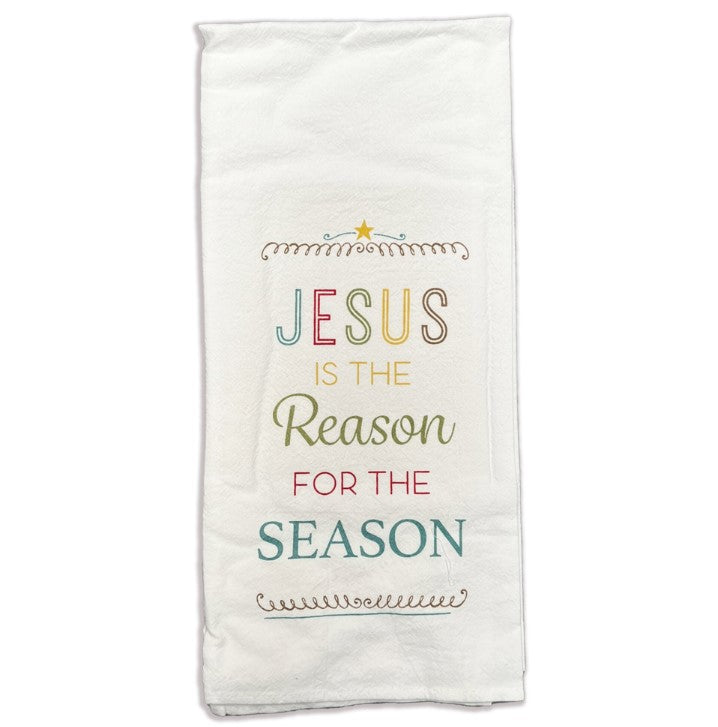 Jesus is the Reason for the Season Tea Towel (Pack of 2)