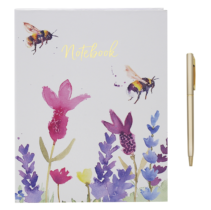 Notebook & Pen set- Lavender & Bees
