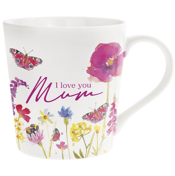 Floral Mug- I Love You Mum