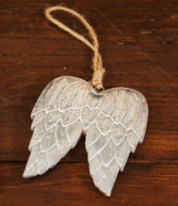 Angel Wing Decoration- Silver
