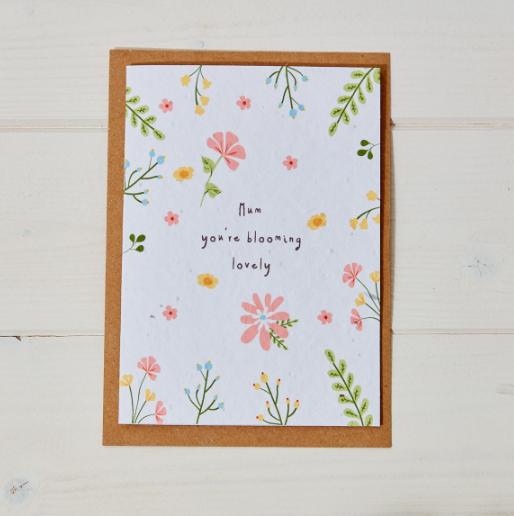 Plantable Seed Card- Blooming Lovely Mum