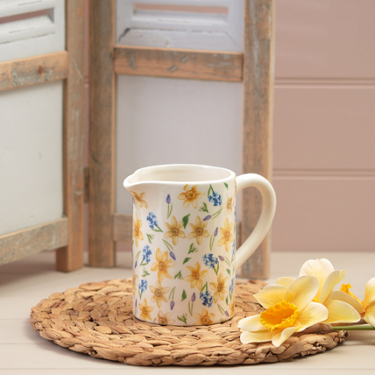 Daffodil & Hyacinth Cream Jug