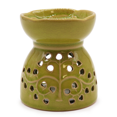 Tree of Life Oil Burner- Lime Green