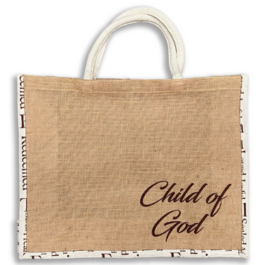 Child of God Jute Tote Bag