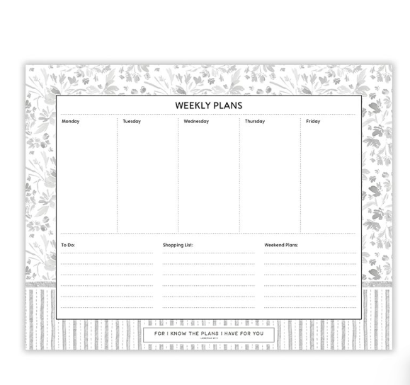 Weekly Planner – For I Know