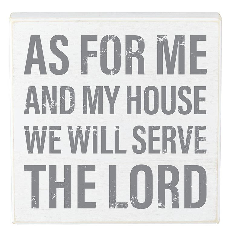 Box Sign – As for Me and My House