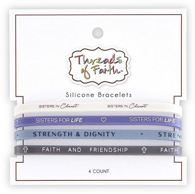 Silicone Bracelet – Sisters In Christ – 4 Pack