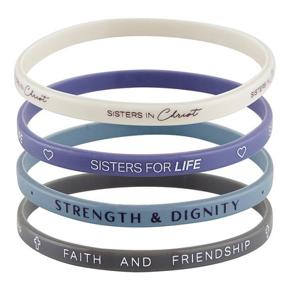 Silicone Bracelet – Sisters In Christ – 4 Pack