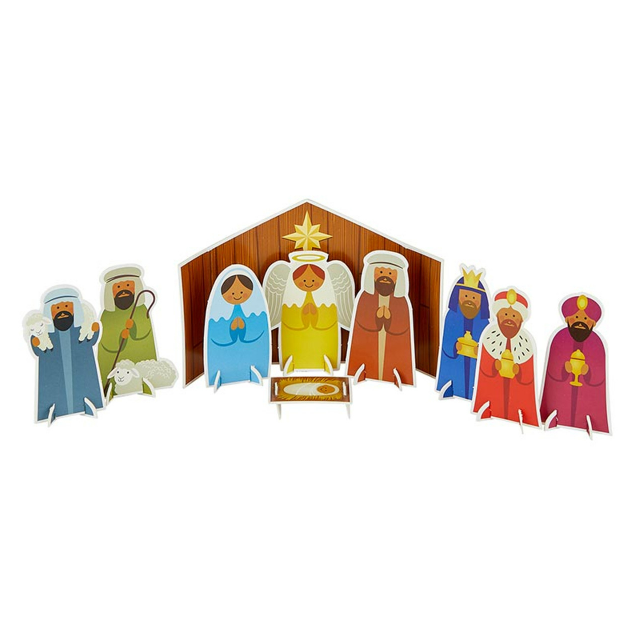 Punch-Out Nativity Scene Set