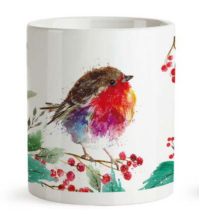 Joyful Robin Mug & Coaster Set