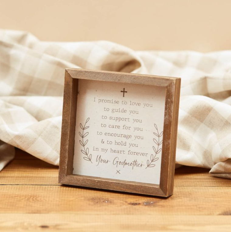 Baby Godmother- Plaque with Easel