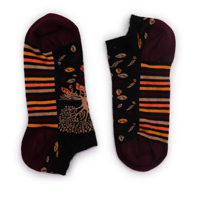 Bamboo Trainer Socks - Tree of Life