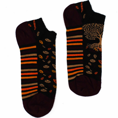 Bamboo Trainer Socks - Tree of Life