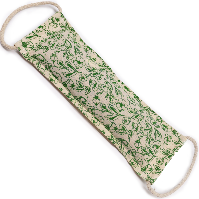 Natural Cotton Wheat Bag - Green