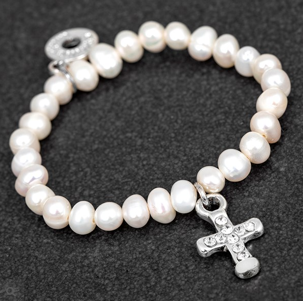 Freshwater Pearl Christening Bangle