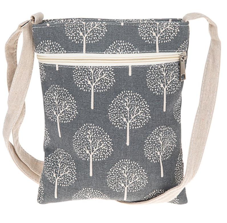 Tree of Life Crossbody Bag- Grey