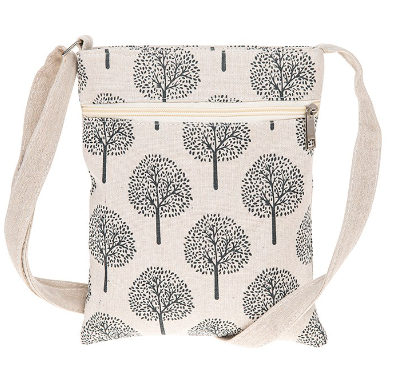 Tree of Life Crossbody Bag- Cream