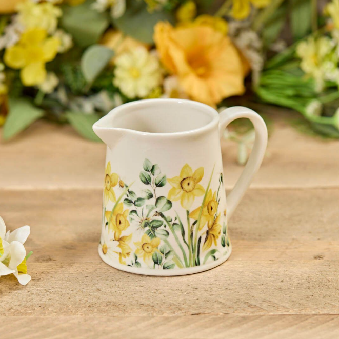 Daffodil & Daisy Milk Jug