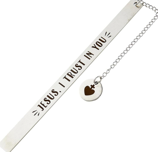 Metal Bookmark – Jesus I Trust in You