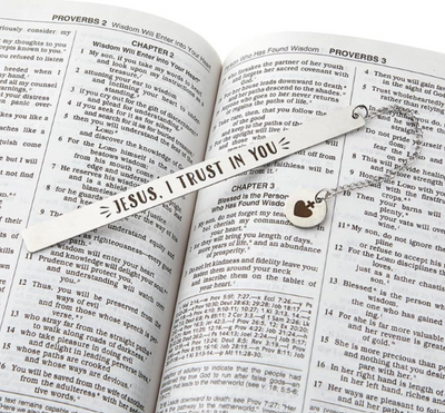 Metal Bookmark – Jesus I Trust in You