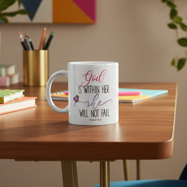 Mug – God is within her