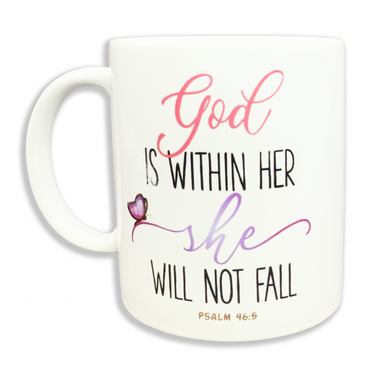 Mug – God is within her
