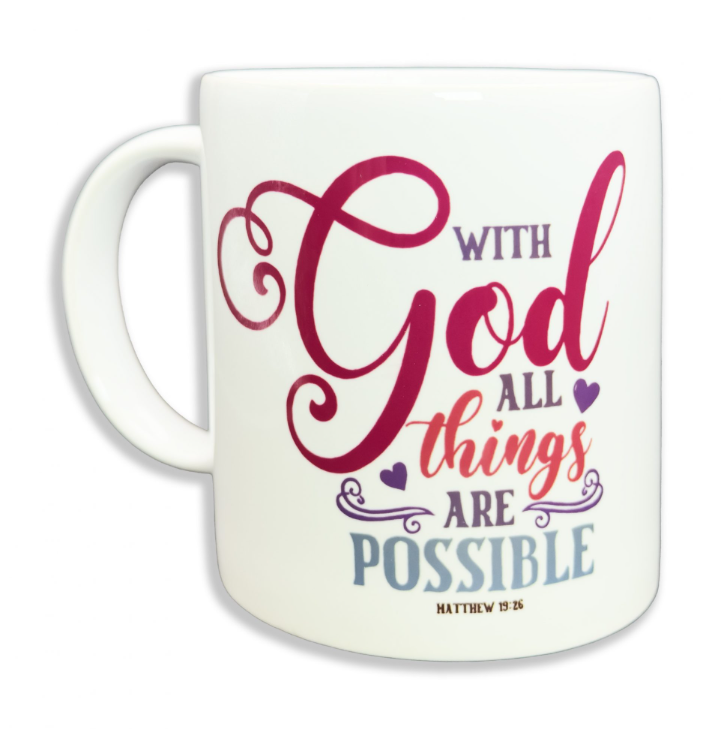 Mug – With God all things