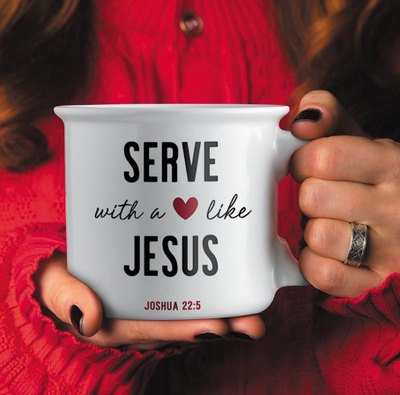Serve with a Heart Like Jesus Coffee Mug
