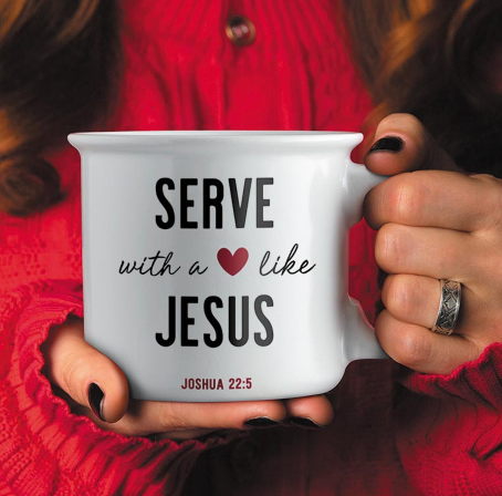 Serve with a Heart Like Jesus Coffee Mug