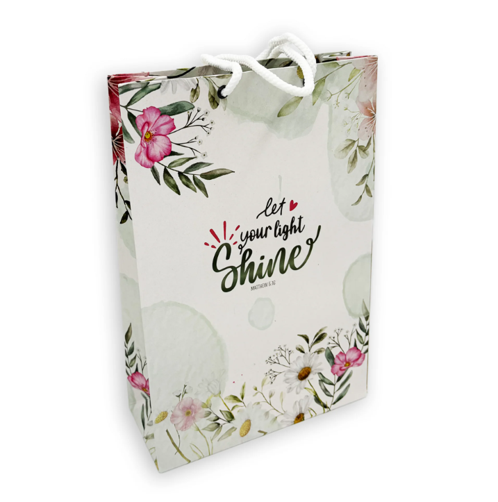 Medium Gift Bag – “Let Your Light Shine”