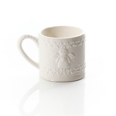 Christmas Angel Embossed Ceramic Mug