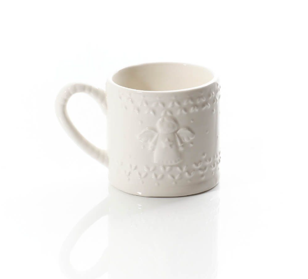 Christmas Angel Embossed Ceramic Mug