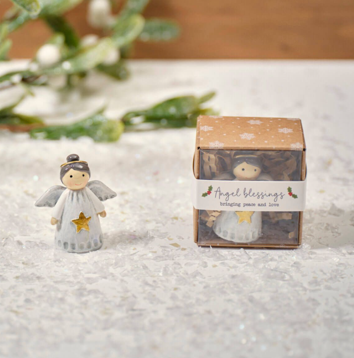 Resin Angel Keepsake Ornament in Gift Box